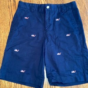 Vineyard Vines navy shorts with whales